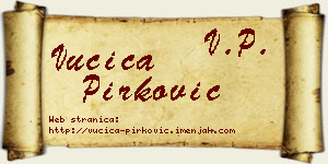 Vučica Pirković vizit kartica